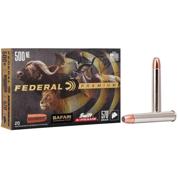 Federal Premium Cape-Shok Rifle Ammunition .500 Nitro 570 gr SAF 2100 fps - 20/ct - Precision Shot Firearms