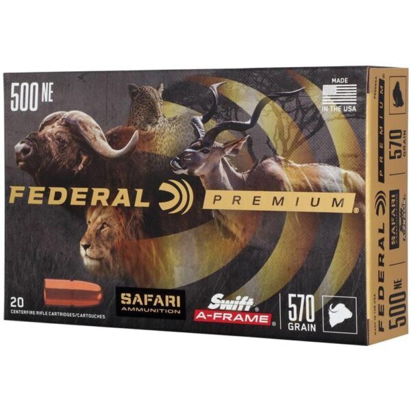 Federal Premium Cape-Shok Rifle Ammunition .500 Nitro 570 gr SAF 2100 fps - 20/ct - Precision Shot Firearms