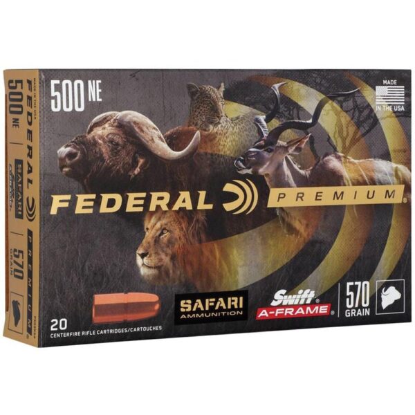 Federal Premium Cape-Shok Rifle Ammunition .500 Nitro 570 gr SAF 2100 fps - 20/ct - Precision Shot Firearms