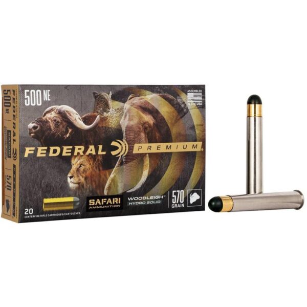 Federal Premium Cape-Shok .500 Nitro Express 3 570 gr Hydro Solid 2100 fps 20/ct - Precision Shot Firearms