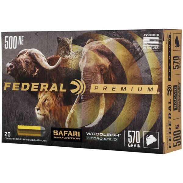 Federal Premium Cape-Shok .500 Nitro Express 3 570 gr Hydro Solid 2100 fps 20/ct - Precision Shot Firearms
