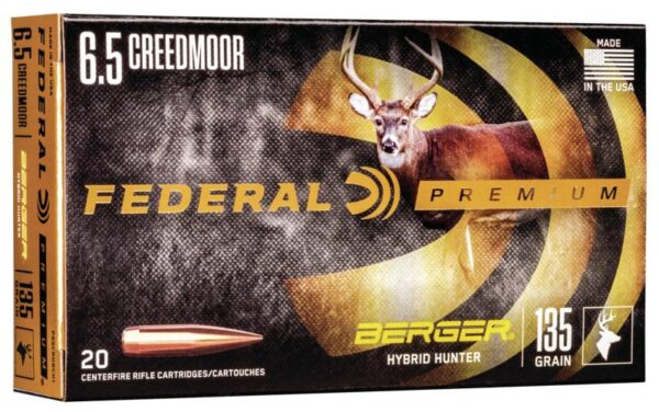 Federal Classic Hunter Berger Hybrid Rifle Ammunition 6.5 Creedmoor 135 gr BTHP 2775 fps 20/ct - Precision Shot Firearms