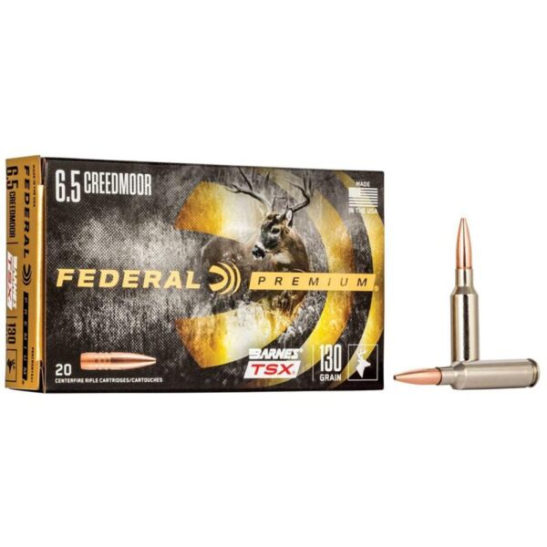 Federal Classic Hunter Barnes TSX Rifle Ammunition 6.5 Creedmoor 130 gr TSX 2825 fps 20/ct - Precision Shot Firearms