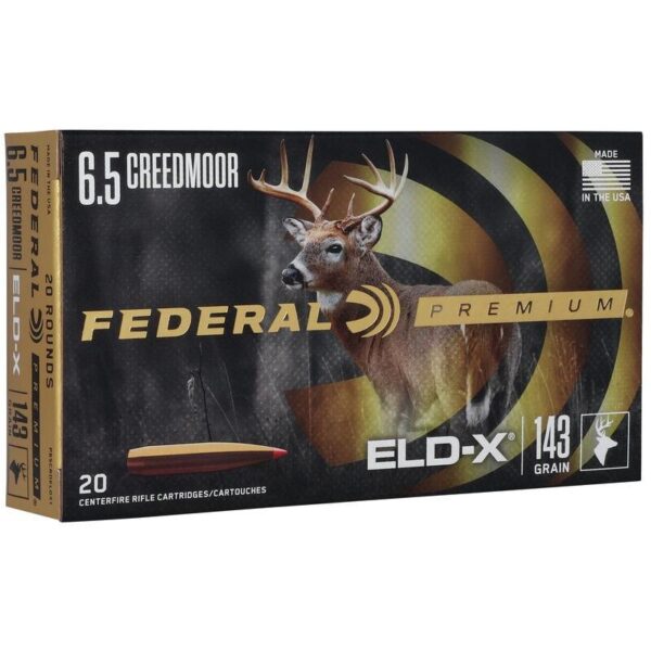 Federal Premium ELD-X Rifle Ammo 6.5 Creedmoor 143 gr 2700 fps 20/ct - Precision Shot Firearms