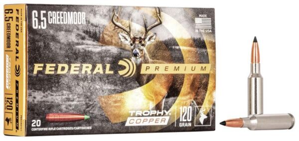 Federal Premium Trophy Copper Rifle Ammunition 6.5 Creedmoor 120gr TC 20/ct - Precision Shot Firearms
