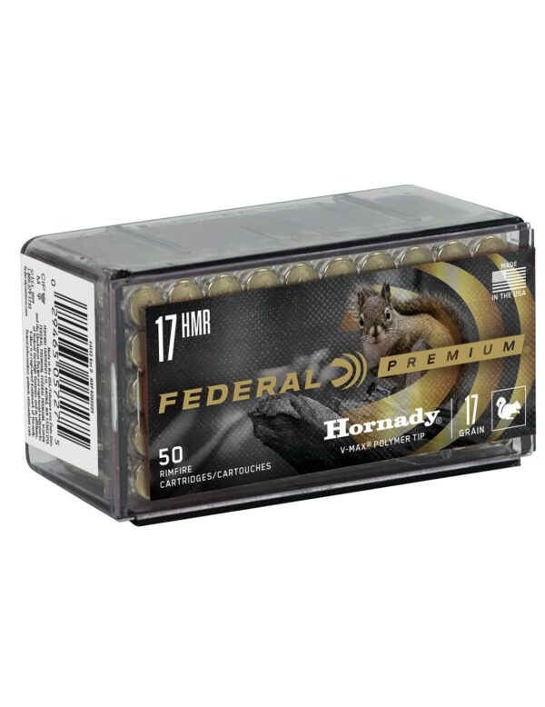 Federal Premium V-Shok Rimfire Ammunition .17 HMR 17 gr V-MAX 50/box - Precision Shot Firearms