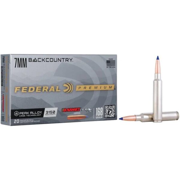 Federal Barnes LRX Rifle Ammunition 7mm Backcountry 168gr PT 3150 fps 20/ct - Precision Shot Firearms