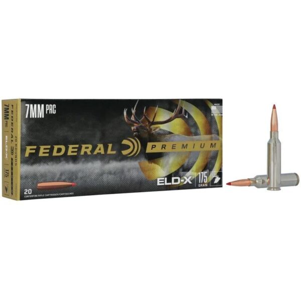 Federal Premium ELD-X Rifle Ammunition 7mm PRC 175gr PT 3000 fps 20/ct - Precision Shot Firearms