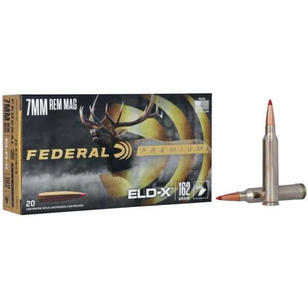 Federal Premium ELD-X Rifle Ammunition 7mm Rem Mag 162gr PT 2940 fps 20/ct - Precision Shot Firearms