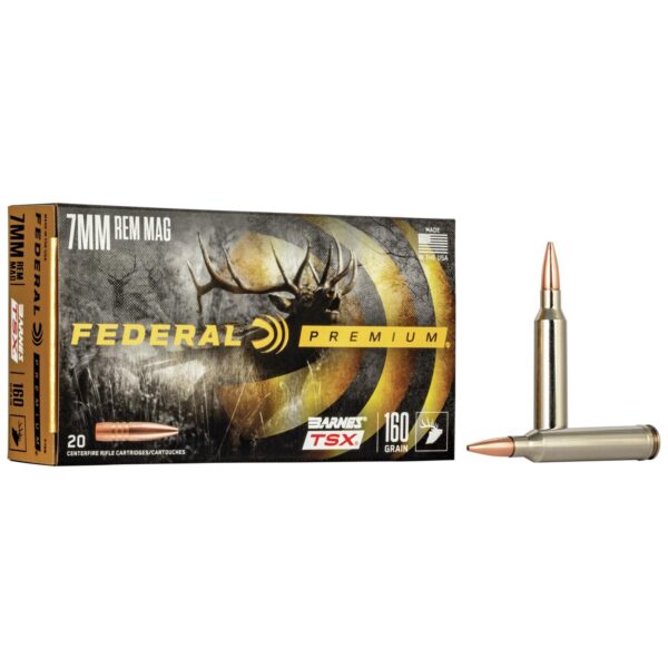 Federal Barnes TSX Rifle Ammunition 7mm Rem Mag 160gr 2940gr 20/ct - Precision Shot Firearms