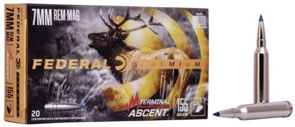 Federal Terminal Ascent Rifle Ammuntion 7mm Rem Mag 155 gr 3000 fps 20/ct - Precision Shot Firearms