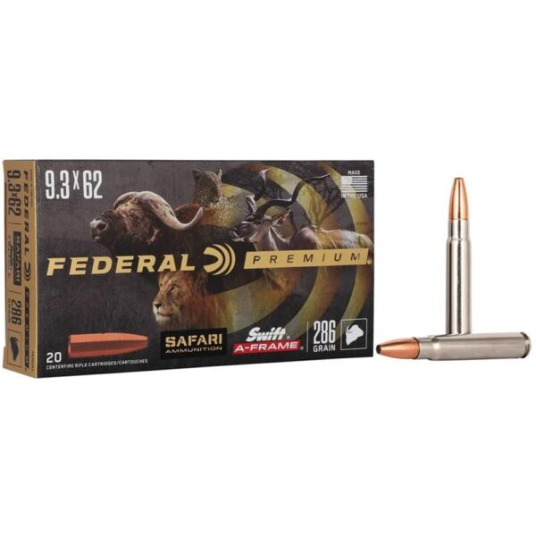 Federal Premium Cape-Shok Rifle Ammunition 9.3x62mm 286 gr SAF 2360 fps - 20/ct - Precision Shot Firearms