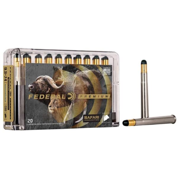 Federal Safari Woodleigh Hydro Solid Rifle Ammunition 9.3x74R 286gr 2360 fps 20/ct - Precision Shot Firearms
