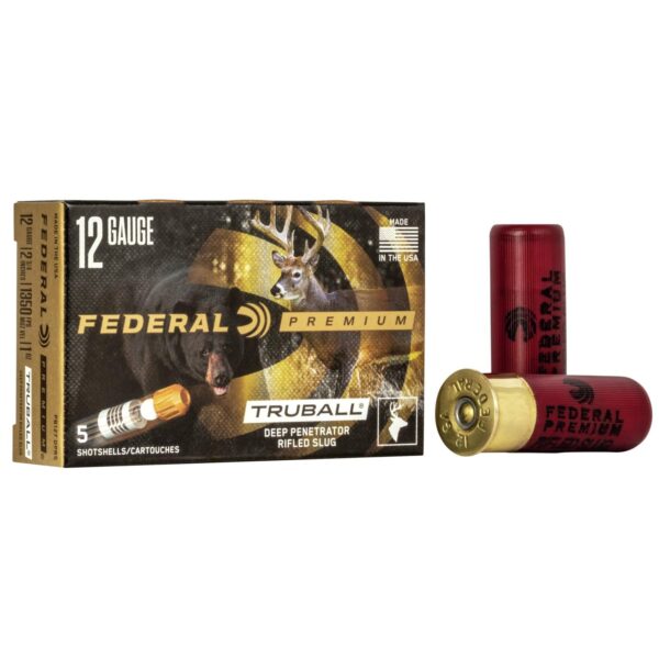 Federal Premium Vital-Shok TruBall Deep Penetrator Rifled Slug 12 ga 2 3/4" 1 oz - 5/box - Precision Shot Firearms