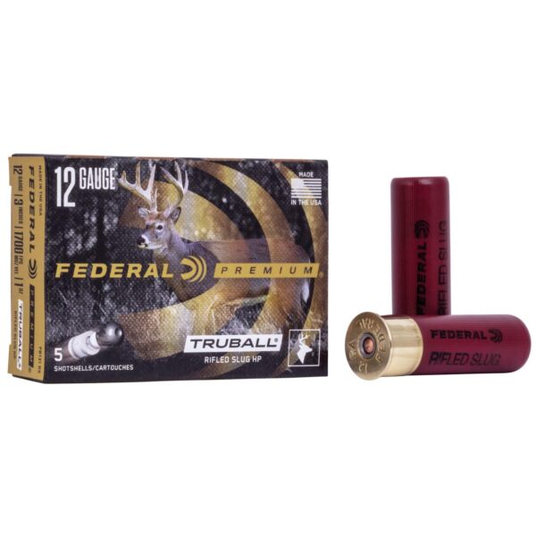 Federal Vital Shok TruBall Rifled Slug 12 ga 3" 3/4 oz Slug 1700 fps 5/Box - Precision Shot Firearms