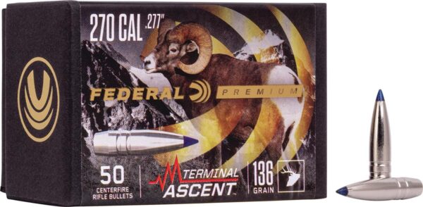 FEDERAL .277 CALIBER 136GR TERMINAL ASCENT COMP BULLET 50RD - Precision Shot Firearms