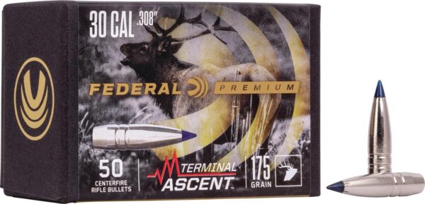 FEDERAL .308 CALIBER 175GR TERMINAL ASCENT COMP BULLET 50RD - Precision Shot Firearms