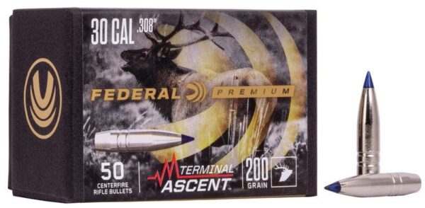 FEDERAL .308 CALIBER 200GR TERMINAL ASCENT COMP BULLET 50RD - Precision Shot Firearms