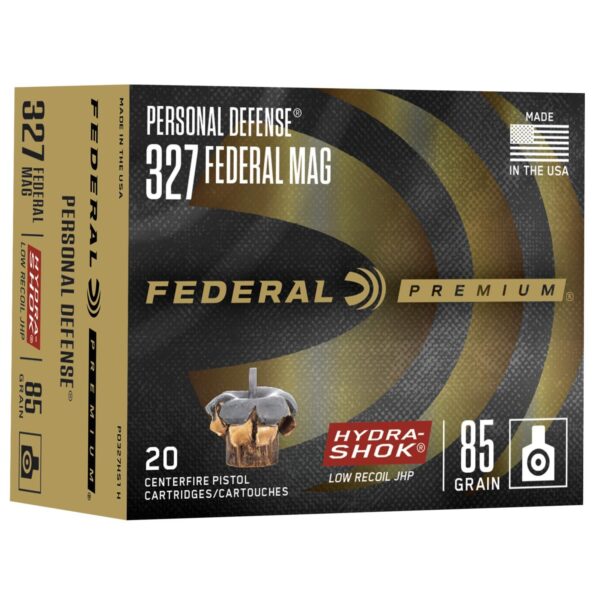 Federal Premuim Personal Defense Handgun Ammunition .327 Mag 85 gr JHP 1400 fps 20/box - Precision Shot Firearms