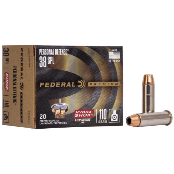 Federal Premuim Personal Defense Handgun Ammunition .38 Spl 110 gr JHP 980 fps 20/box - Precision Shot Firearms