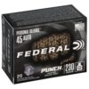 Federal Personal Defense Punch Handgun Ammuntion .45 ACP 230 gr JHP 890 fps 20/ct - Precision Shot Firearms