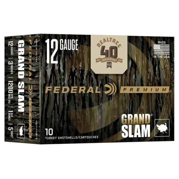 Federal Grand Slam Realtree 40th Anniversary Shotshells 12ga 3" 1-3/4oz 1200 fps #5 10/ct - Precision Shot Firearms