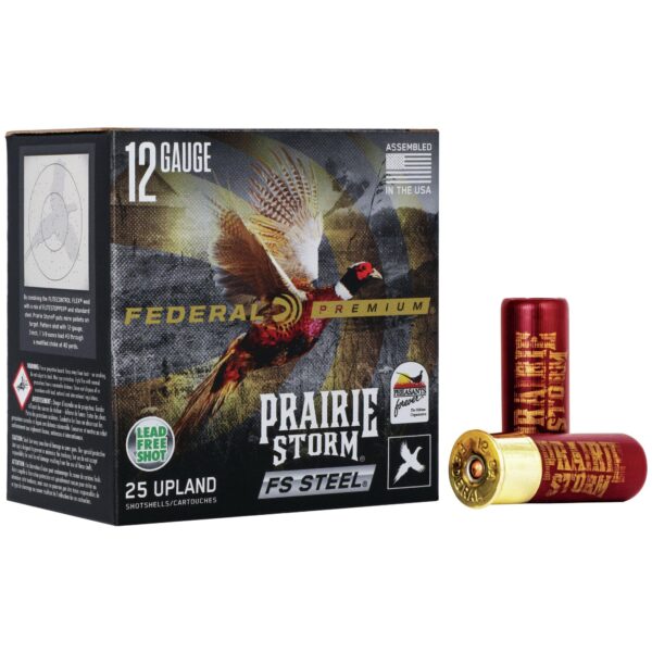 Federal Prairie Storm FS Steel Shotshells 12 ga 2-3/4" 1-1/8oz 1350 fps #4 25/ct - Precision Shot Firearms