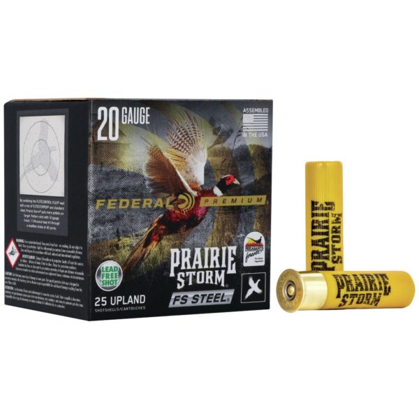 Federal Prairie Storm FS Steel Shotshells 20 ga 3" 7/8oz #4 1350 fps 25/ct - Precision Shot Firearms