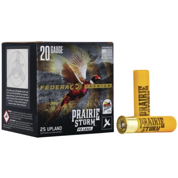 Federal Prairie Storm FS Lead Shotshells 20 ga 3" 1 1/4oz #4 25/ct - Precision Shot Firearms