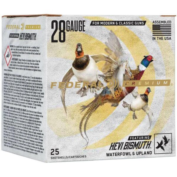Federal Premium HEVI-Bismuth Shotshells 28ga 3" 7/8oz 1400 fps #4 25/ct - Precision Shot Firearms