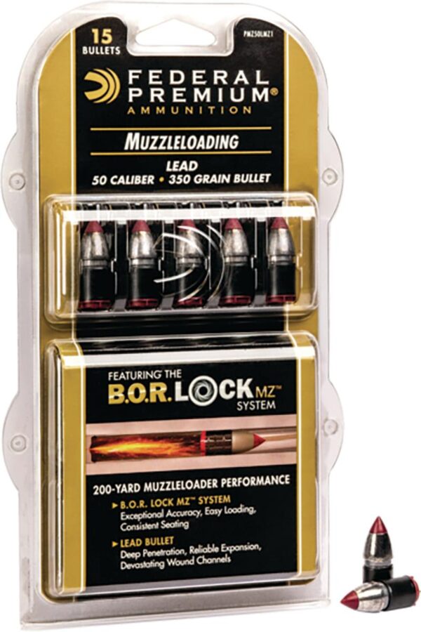 Federal Lead Tipped Muzzleloader Bullet .50 350gr 15/ct - Precision Shot Firearms