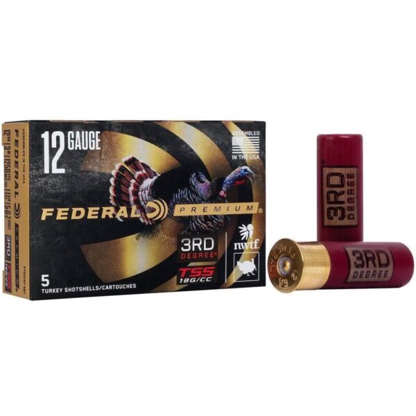 Federal 3rd Degree w/Heavyweight TSS Shotshells 12ga 3 1-3/4oz 1250 fps #5 #6 & #7 5/ct - Precision Shot Firearms