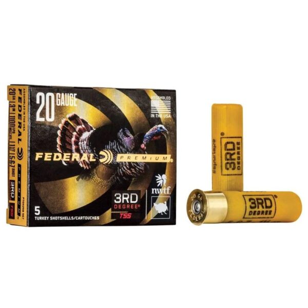 Federal 3rd Degree Shotshell 20ga 3 1-7/16oz 1100 fps #5 #6 & #7 5/ct - Precision Shot Firearms