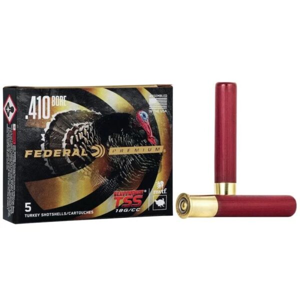 Federal Premium Turkey Heavyweight TSS Shotshell 410ga 3" 13/16oz 1100 fps #7 5/ct - Precision Shot Firearms