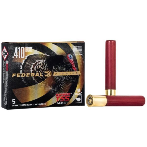 Federal Premium Turkey Heavyweight TSS Shotshell 410ga 3" 13/16oz 1100 fps #9.5 5/ct - Precision Shot Firearms
