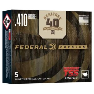 Federal Heavyweight TSS Realtree 40th Anniversary Special Edition Shotshell 410 ga 3" 13/16oz 1100 fps #9 5/ct - Precision Shot Firearms