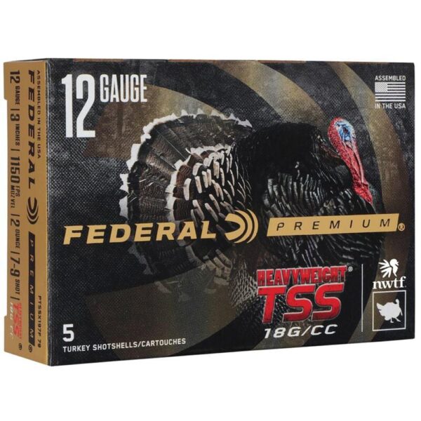 Premium Turkey Heavyweight TSS Shotshells 12ga 3" 2oz #79 5/ct - Precision Shot Firearms