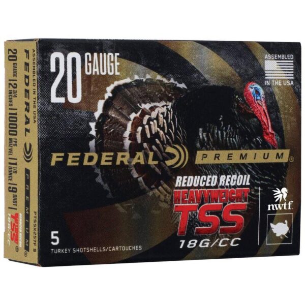 Premium Turkey Heavyweight TSS 20 ga 2-3/4" 1-1-1/8oz #9 1000 fps 5/ct - Precision Shot Firearms