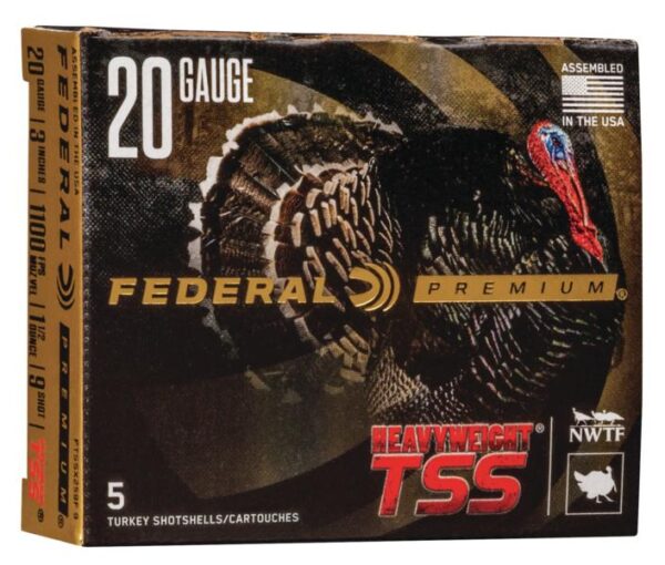Federal Heavyweight TSS Shotshells 20ga 3" 1-1/2oz 1000 fps #9 5/ct - Precision Shot Firearms