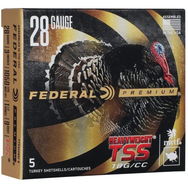 Federal Premium Turkey Heavyweight TSS Shotshell 28ga 3" 1-1/2oz 1050 fps #9 5/ct - Precision Shot Firearms