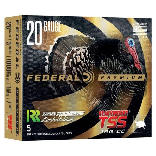 Federal Heavyweight TSS Rob Roberts Special Edition Shotshell 20ga 3" 1-5/8oz 1000 fps #7 5/ct - Precision Shot Firearms