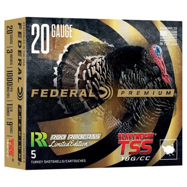Federal Heavyweight TSS Rob Roberts Special Edition Shotshell 20ga 3" 1-5/8oz 1000 fps #9 5/ct - Precision Shot Firearms