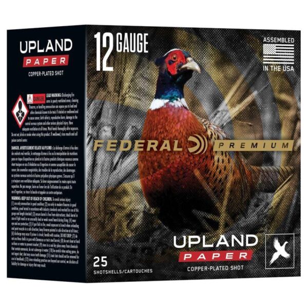 Federal Premium Upland Paper Shotshells 12ga 2-3/4" 1-1/4oz 1330 fps #5 25/ct - Precision Shot Firearms