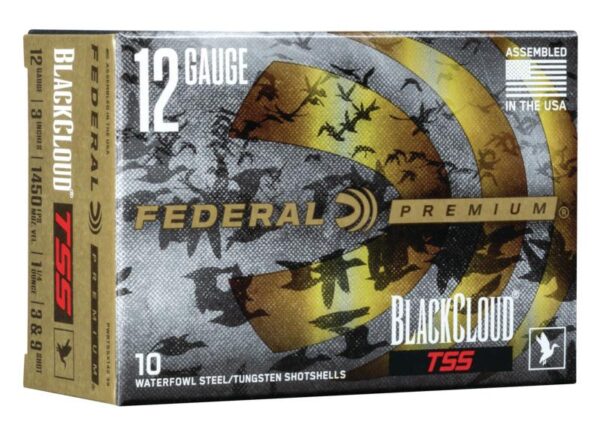 Federal Black Cloud TSS Shotshells 12ga 3" 1-1/4 oz 1450 fps #3#9 10/ct - Precision Shot Firearms