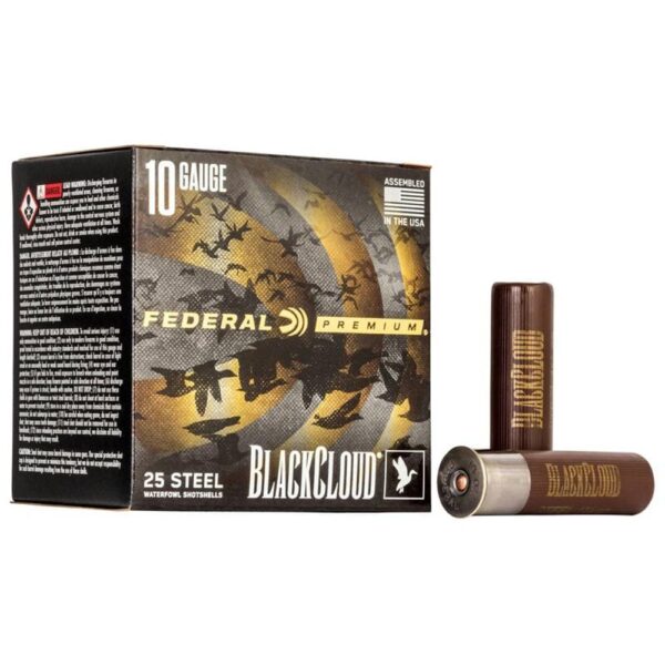 Federal Premium Black Cloud FS Steel Shotshell 10ga 3-1/2 1-5/8oz 1375 fps #2 25rds - Precision Shot Firearms