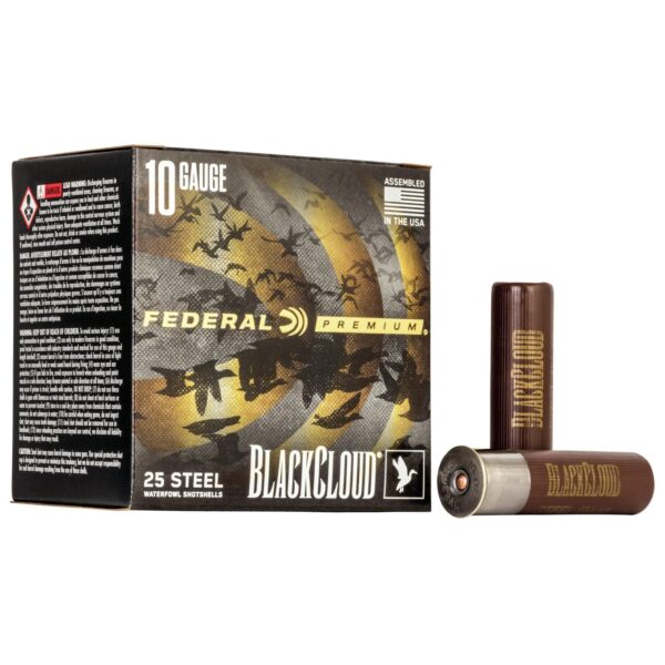 Federal Premium Black Cloud FS Steel Shotshell 10ga 3-1/2 1-5/8oz 1375 fps #BB 25rds - Precision Shot Firearms
