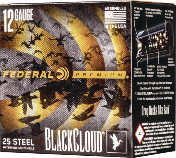 Federal Black Cloud FS Steel Shotshells 12ga 3" 1-1/4oz 1450 fps #1 25/ct - Precision Shot Firearms
