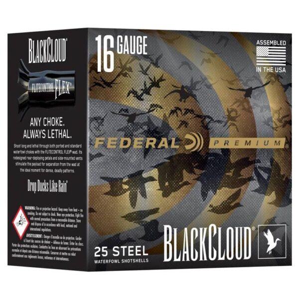 Federal Black Cloud Waterfowl Shotshells 16ga 2-3/4" 7/8oz 1450fps #4 25/ct - Precision Shot Firearms