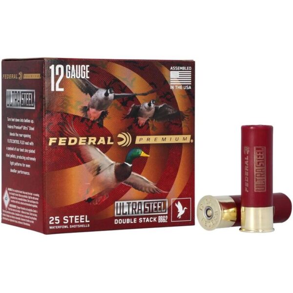Federal Premium Ultra Steel Shotshells 12ga 3" 1-1/4oz 1450 fps #BB & #2 Shot 10/ct - Precision Shot Firearms