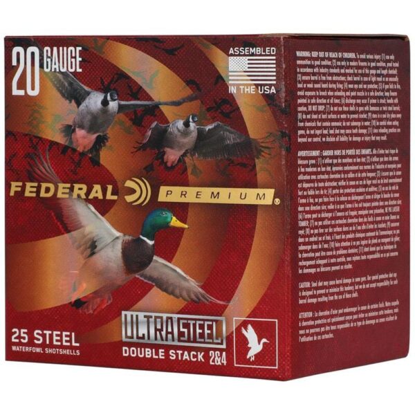 Federal Premium Ultra Steel Shotshells 20ga 3" 1oz 1400 fps #2 & #4 10/ct - Precision Shot Firearms